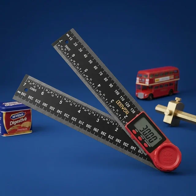 LEXIVON digital angle ruler in professional use