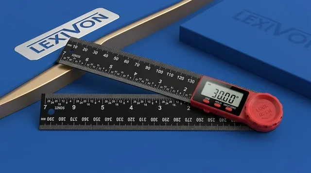 LEXIVON promotional banner featuring digital ruler product